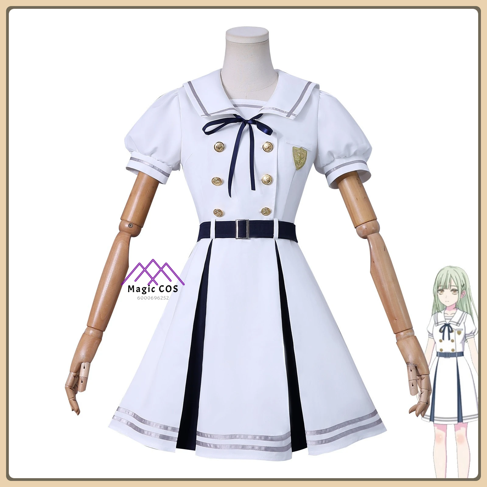 

BanG Dream! AveMujica Cosplay Costume Short Sleeve Shirt&Pleated Skirt Set Full Set Anime Clothes for Women Halloween Party Suit