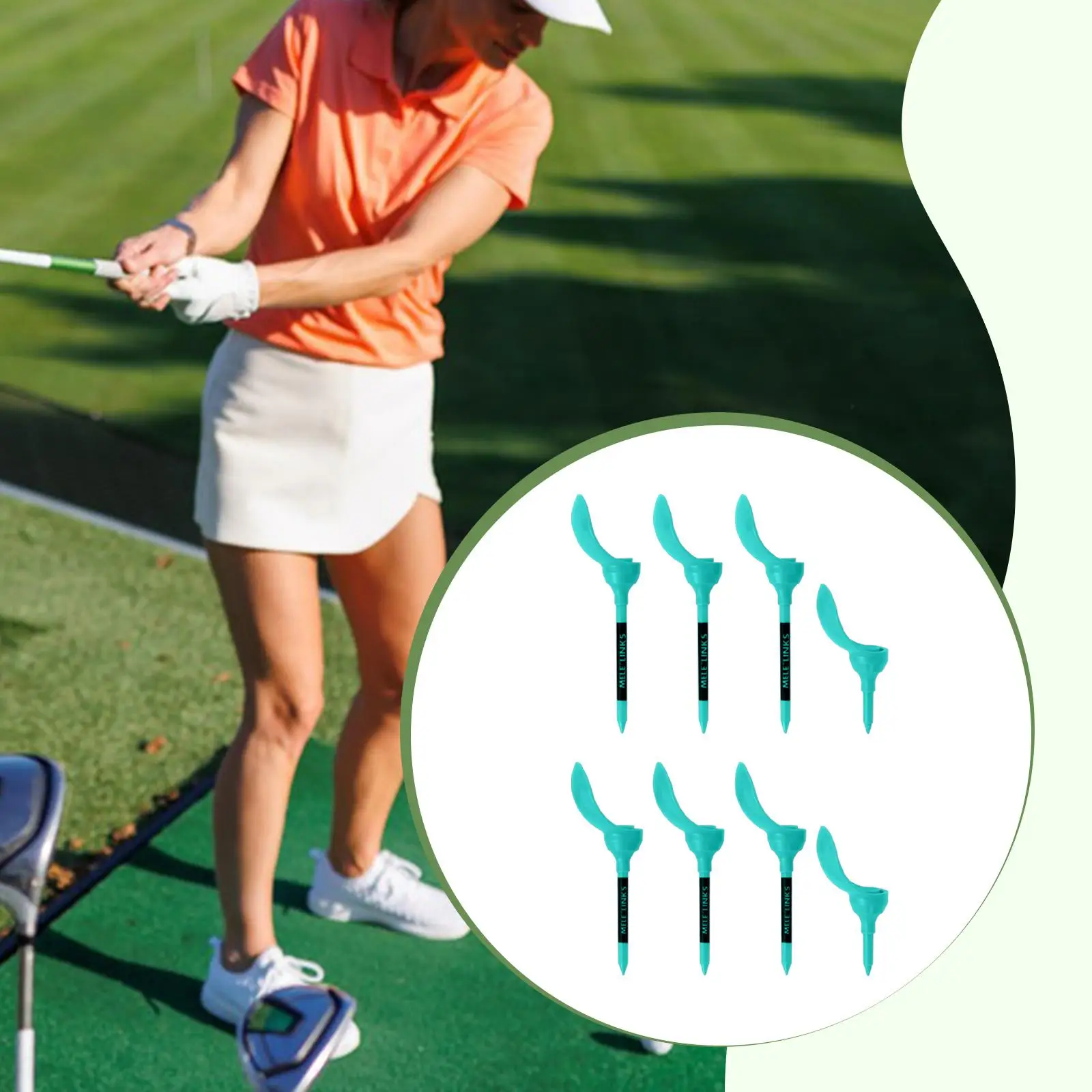 Lightweight Compact Golf Tees ABS Plastic Chair Base Accuracy Booster Less Friction Longer Drives Golfer Gadgets