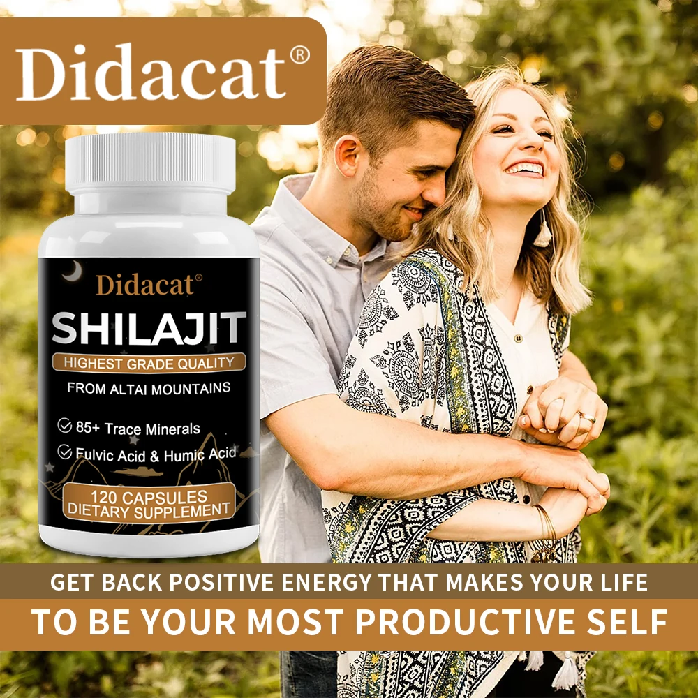 100% High Purity Shilajit Mineral Supplement Natural Organic Shilajit Contains 85+ Trace Minerals & Fulvic Acid & Antioxidants