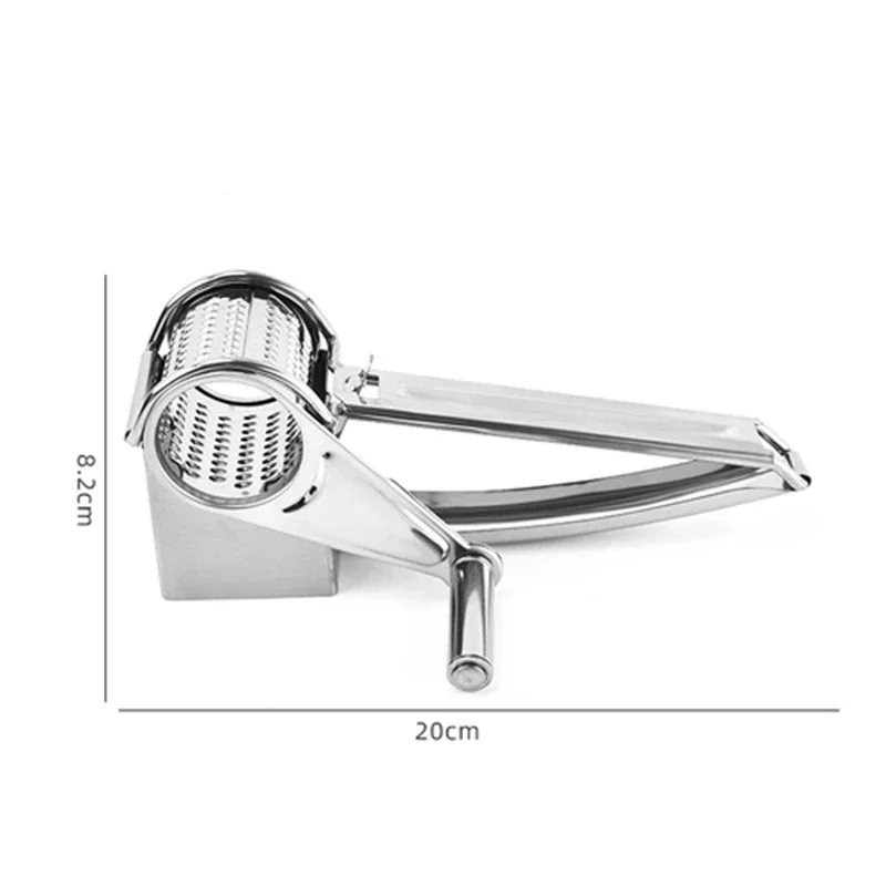 Manual Cheese Grater Crank Rotary Blades Stainless Steel Vegetable Chopper Multifunctional Kitchen Gadget Supplement Grinder