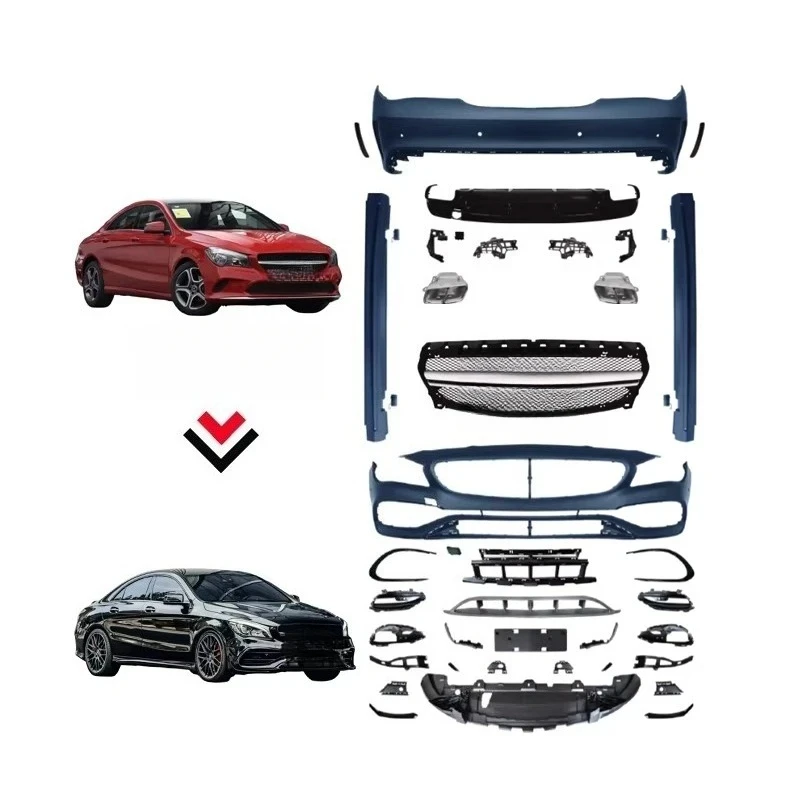 

Class Car Bumper Facelift W117 Upgrade to Body Kit Modification 2013-2019