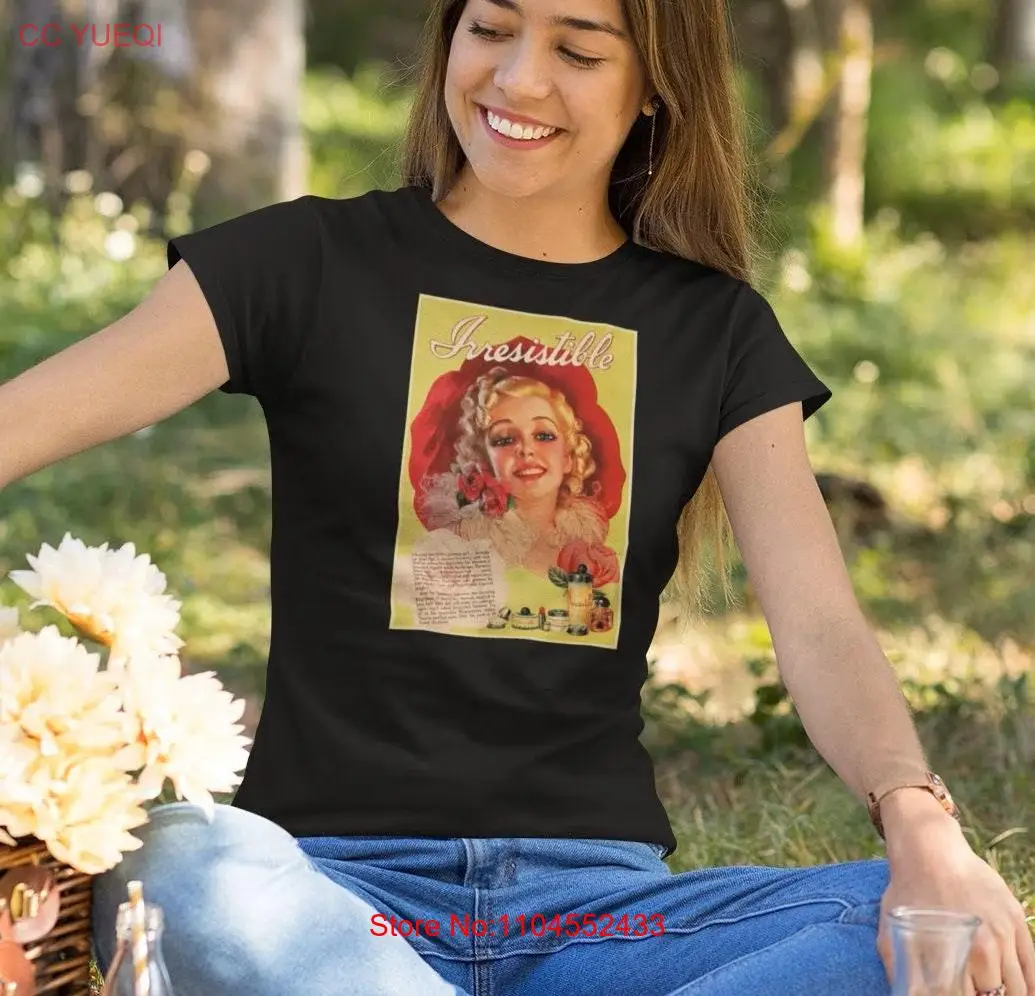 profumo irresistibile pubblicità vintage Softstyle T Shirt art deco flapper anni '30 Zoe Mozert artista pubblicità
