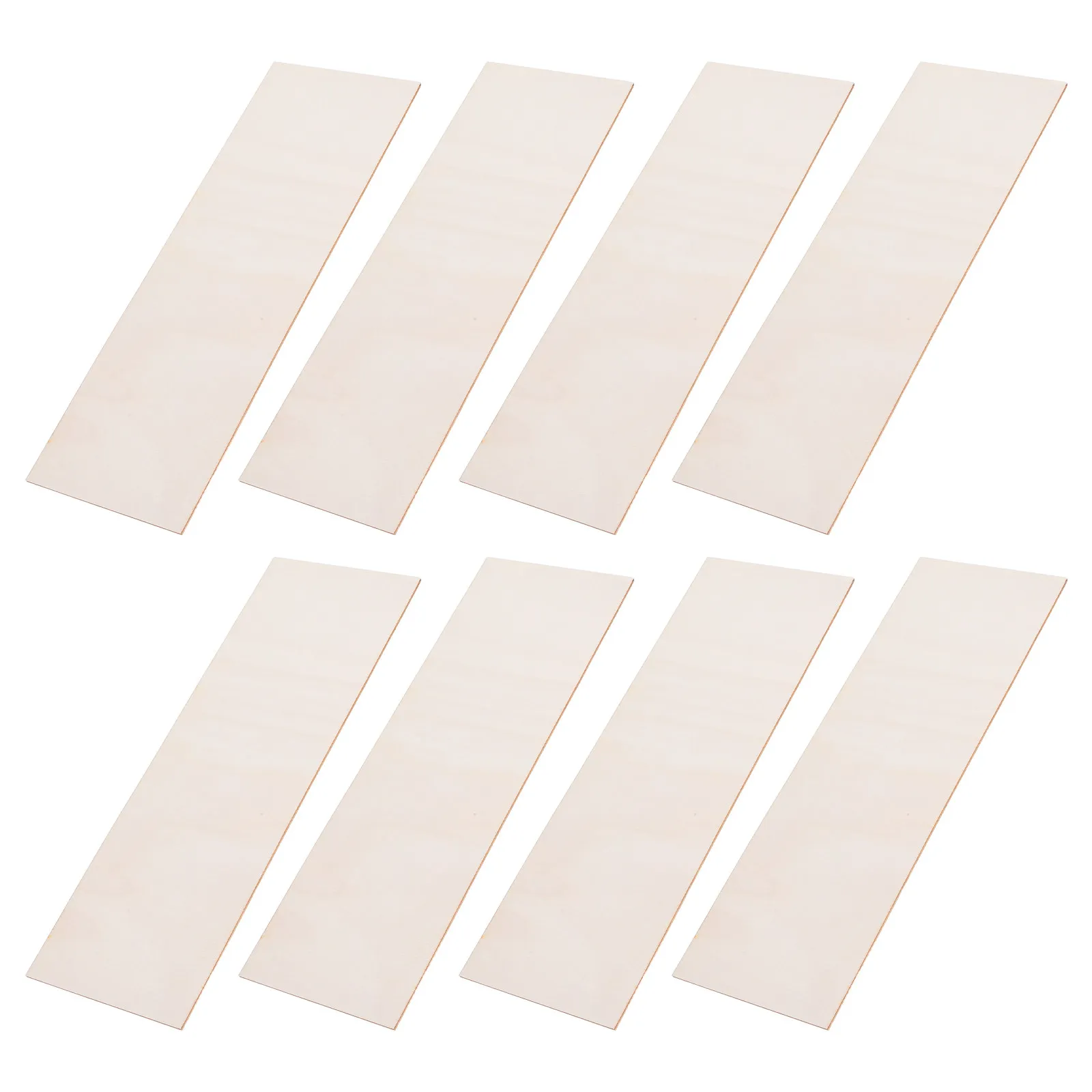 

8Pcs Unfinished Wood Craft Board Rectangle Smooth Surface for DIY Painting Drawing Engraving Portable Lightweight Art Projects