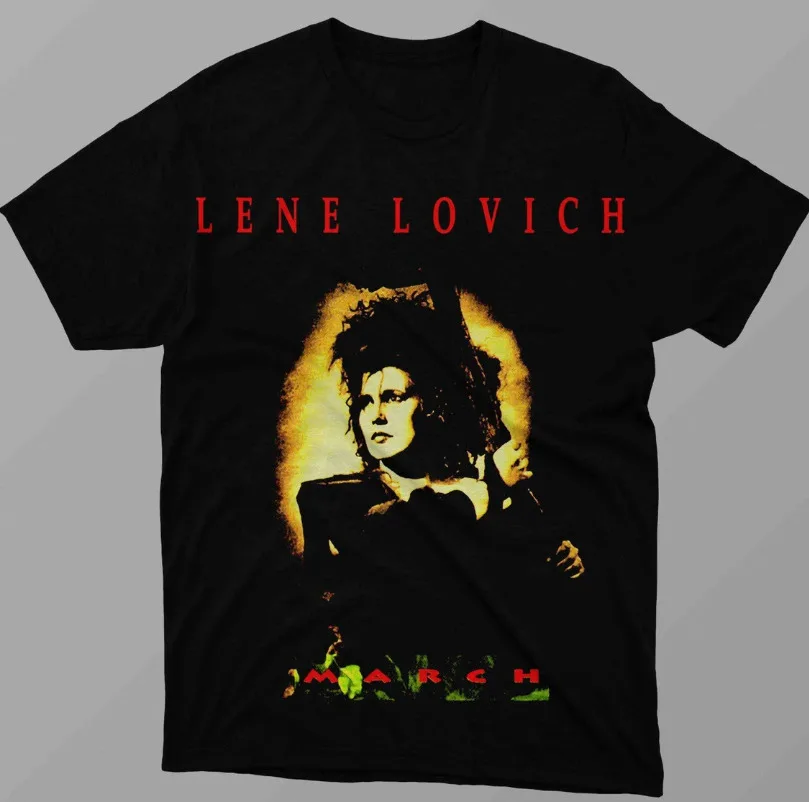 Vtg Lene Lovich Singer Heavy Cotton Black Full Size T Shirt Mm1418