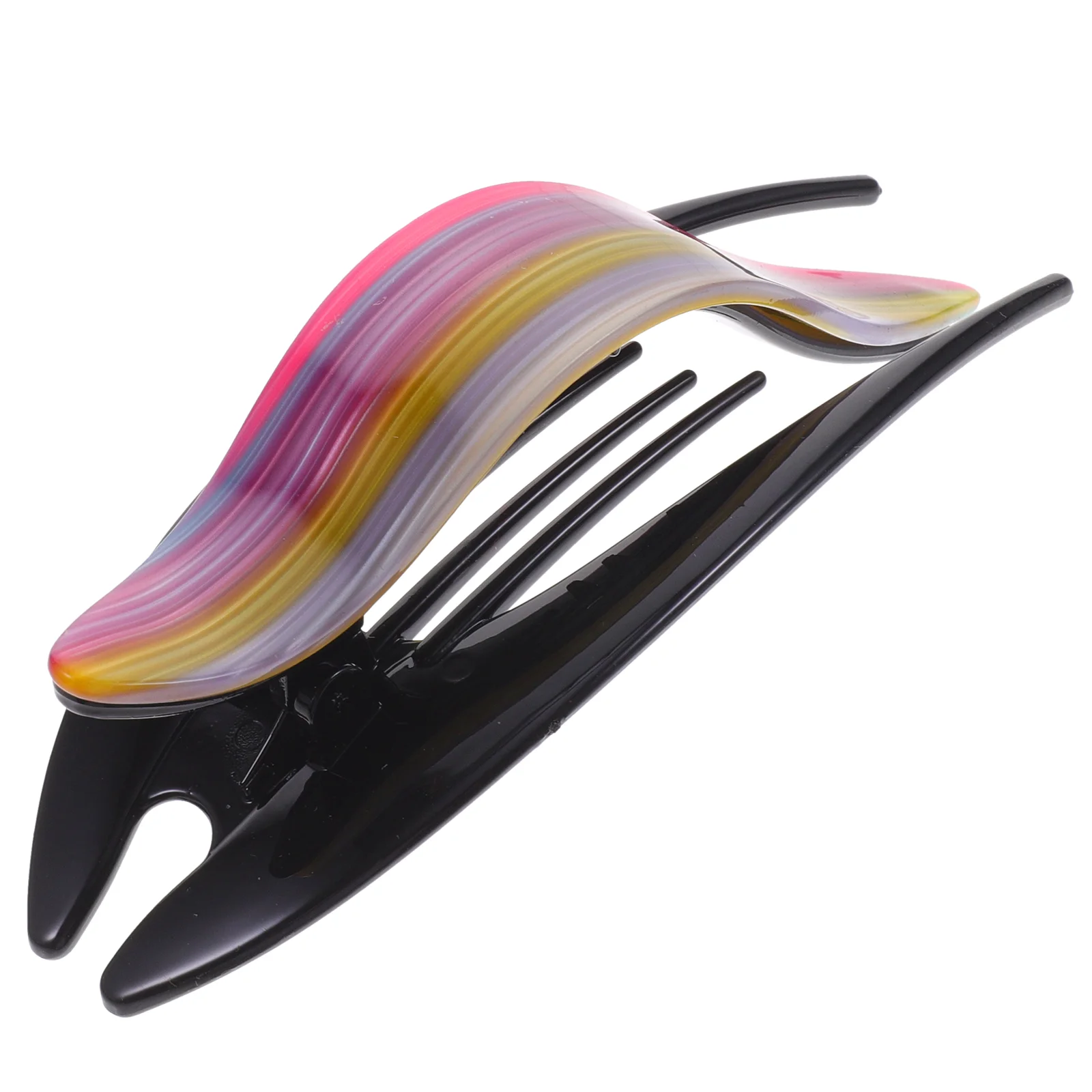 

Barrette Hair Clip Hairpin Barrettes Flat Claw Clips for Thick Modeling Acetic Acid