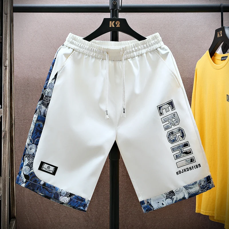 

Men's Summer Casual Shorts Loose Straight Five-Quarter Length Fashionable Outdoor Wear Breathable Polyester Fiber