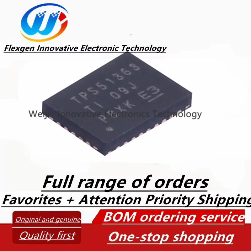 TPS51363RVER TPS51363 Power Management IC Chip, Package VQFN-28