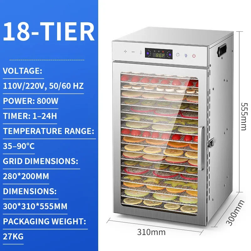 deshydrateur-alimentaire-a-minuterie-24-heures-grande-capacite-18-plateaux-pour-secher-la-viande-les-fruits-et-les-legumes-avec-controle-de-temperature-par-micro-ordinateur