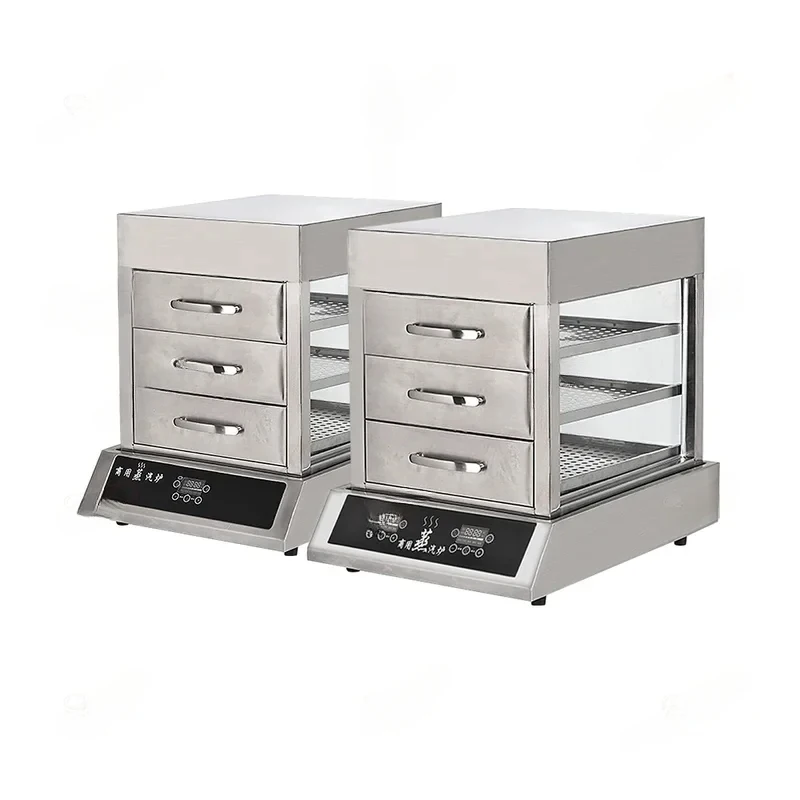 ligent Control Panel Stainls Steel Bread Momo Commercial Bun Food kw Display Smer h