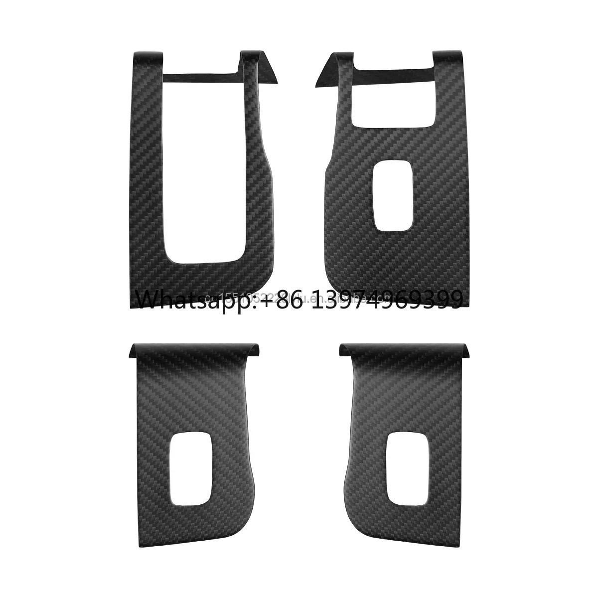 Fiber Window Button Panel 4PCS for Tesla Highland Model 3 2023 -2024
