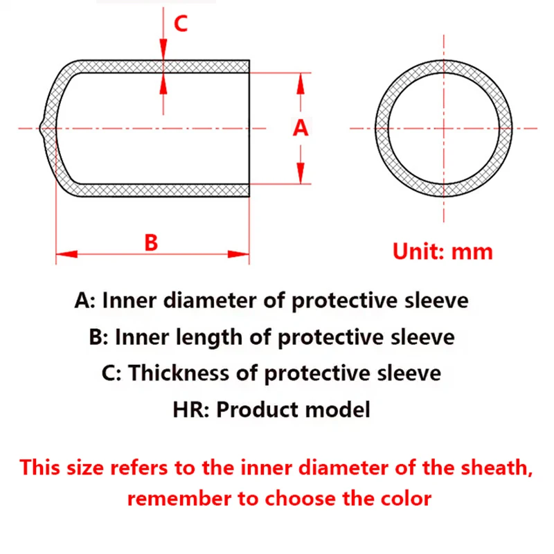 10-200pcs Rubber Cap Silicone Sleeve Plug Soft Cover End Cover Thread Protection Plastic Cap Cable Round Tube Protection Cover