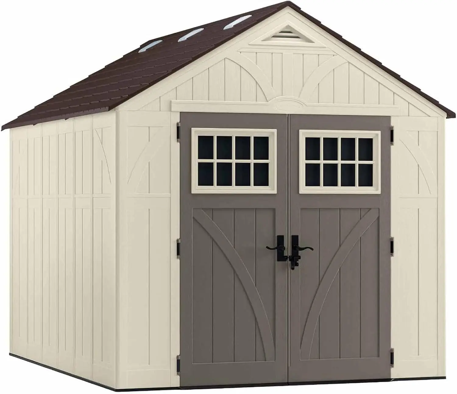 

8' x 10' Heavy-Duty Resin Tremont Storage Shed, Sand