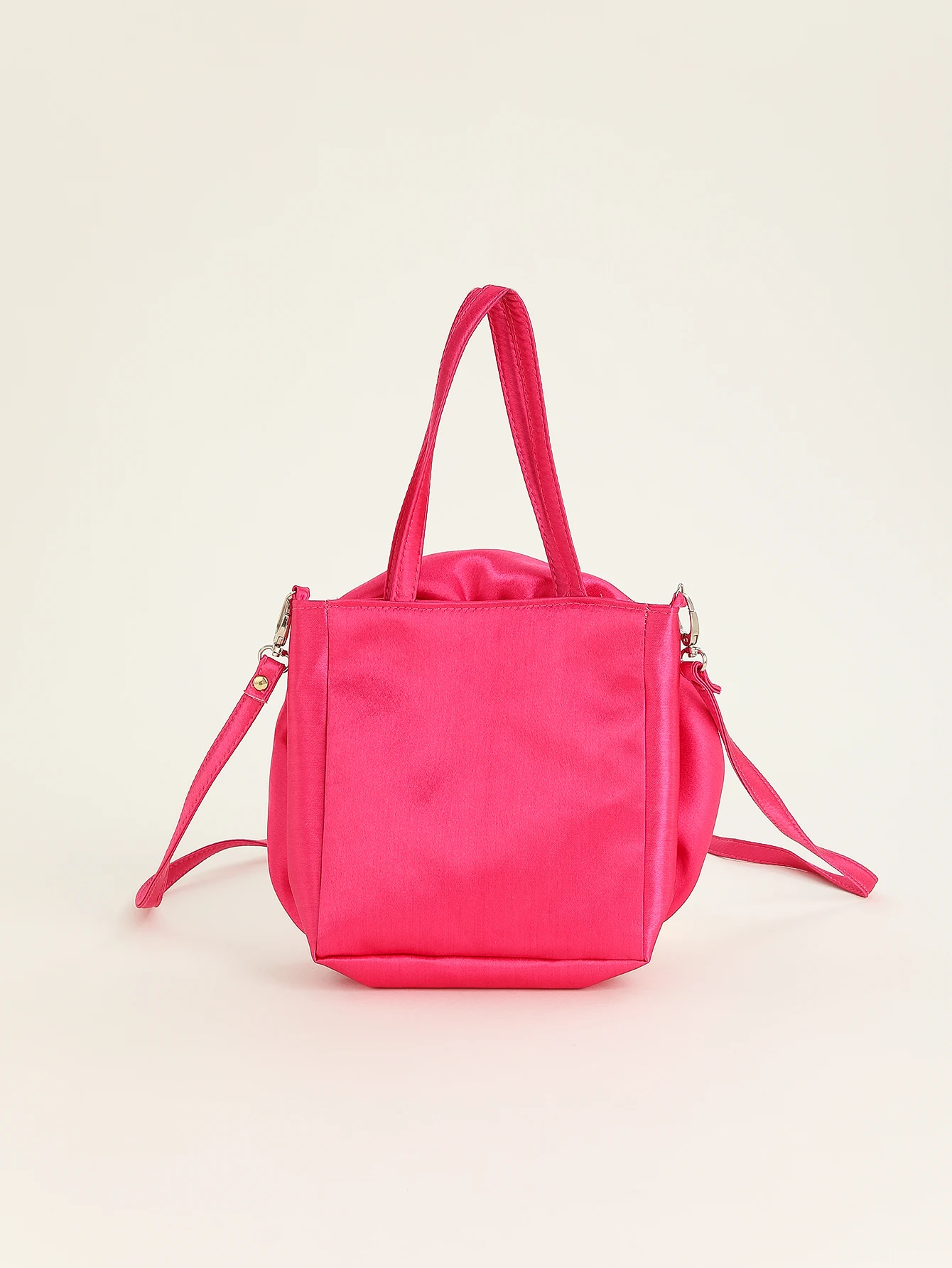 Bolso de lujo con diseño de rosa para mujer, bolsa de hombro de seda plisada con flores, de satén, para noche, boda y fiesta