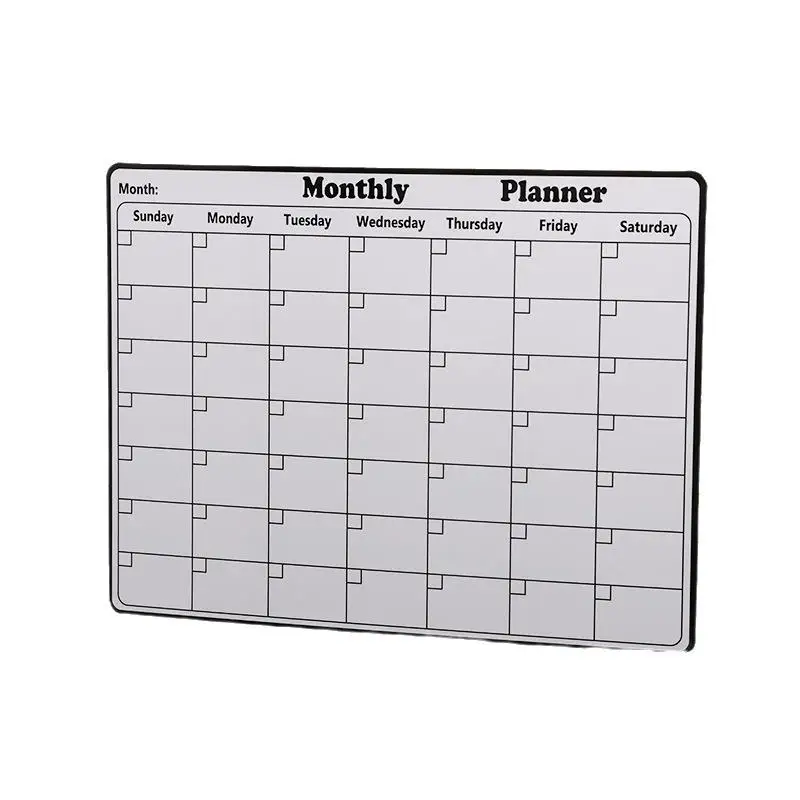 Elegante calendario magnetico cancellabile a secco - Agenda mensile versatile per frigorifero - Organizzazione e arredamento facili da cucina
