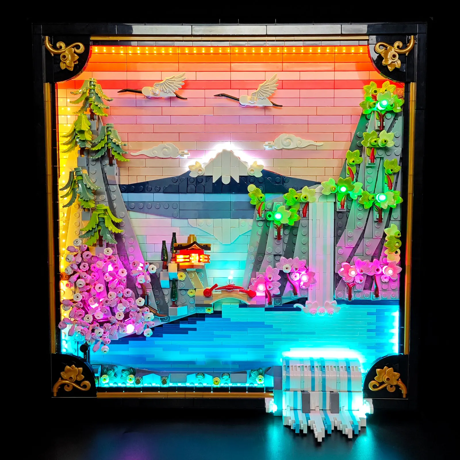 Kit d'éclairage LED LYBMTWF compatible avec le modèle de paysage de cerisier japonais Lego 31218 (ne comprend pas les briques du modèle)