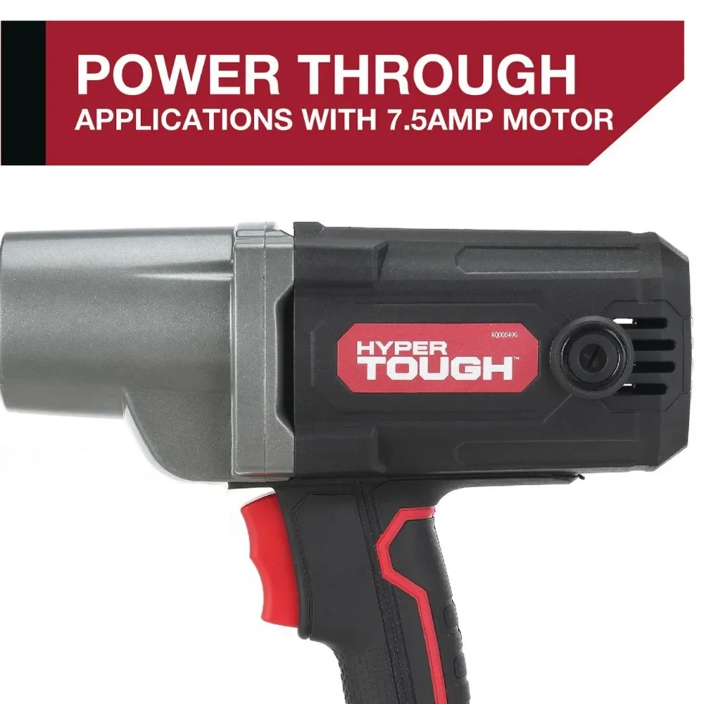 7.5A Corded Impact Wrench with 1/2 inch Anvil, 120V