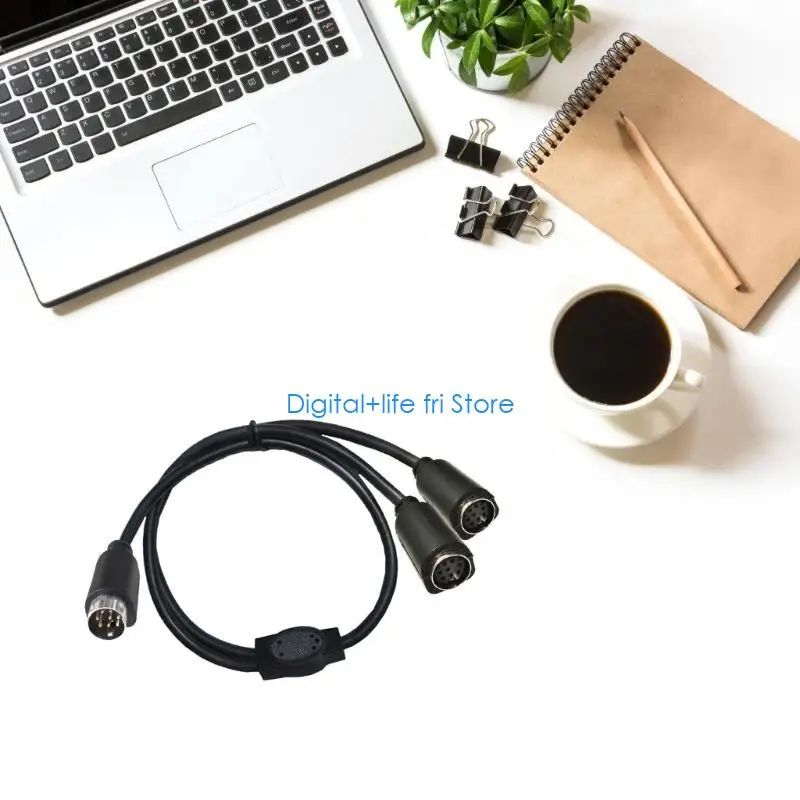 E06D Precise mini din 8Pin S Video Cable S-Video Terminal Cord Clear Transfer