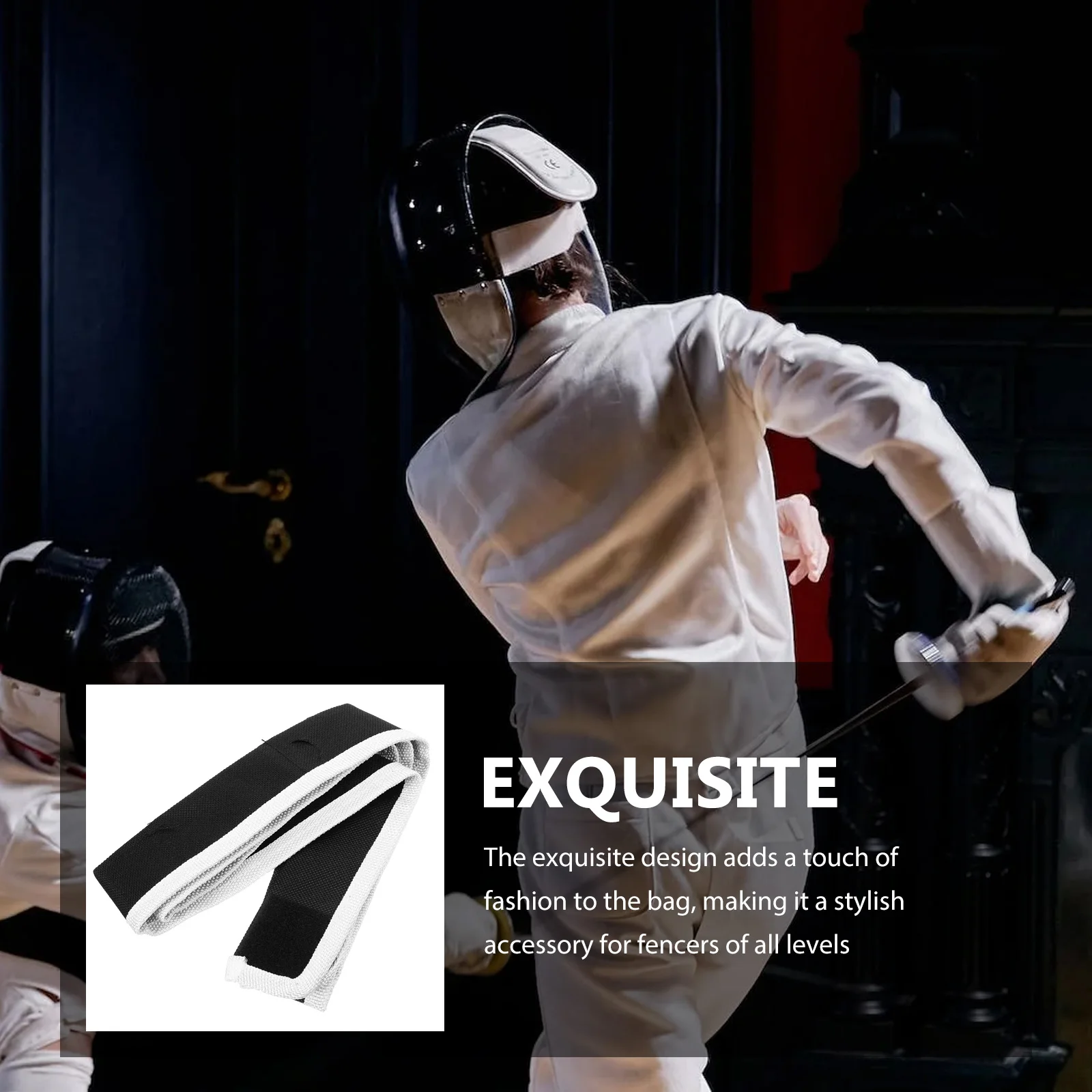 

Fencing Sword Bag 600D Nylon Child Black Portable Pouch For Foil Epee Sabre Universal Case Daily Use Storage Solution Martial