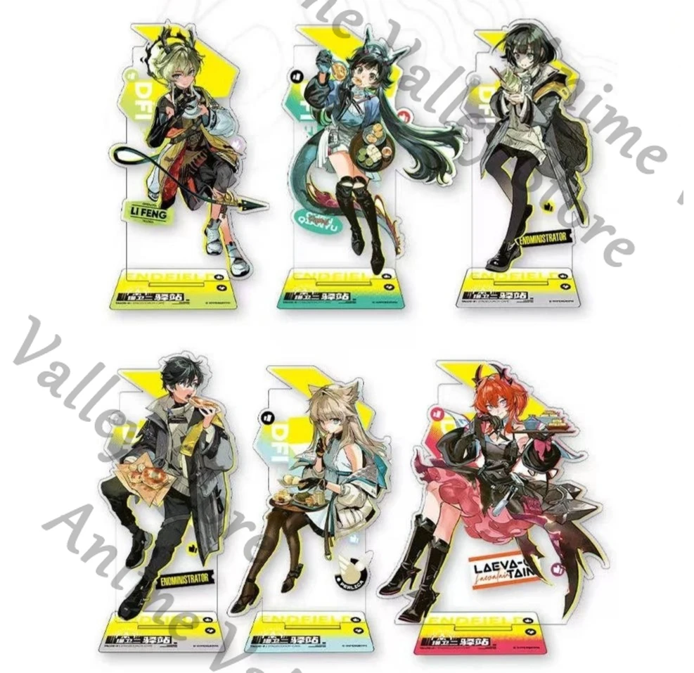 

Genuine Anime Arknights: Endfield Chen Qianyu Endministrator Laevatain Cosplay Acrylic Figure Stand Cartoon Standing Sign Gift