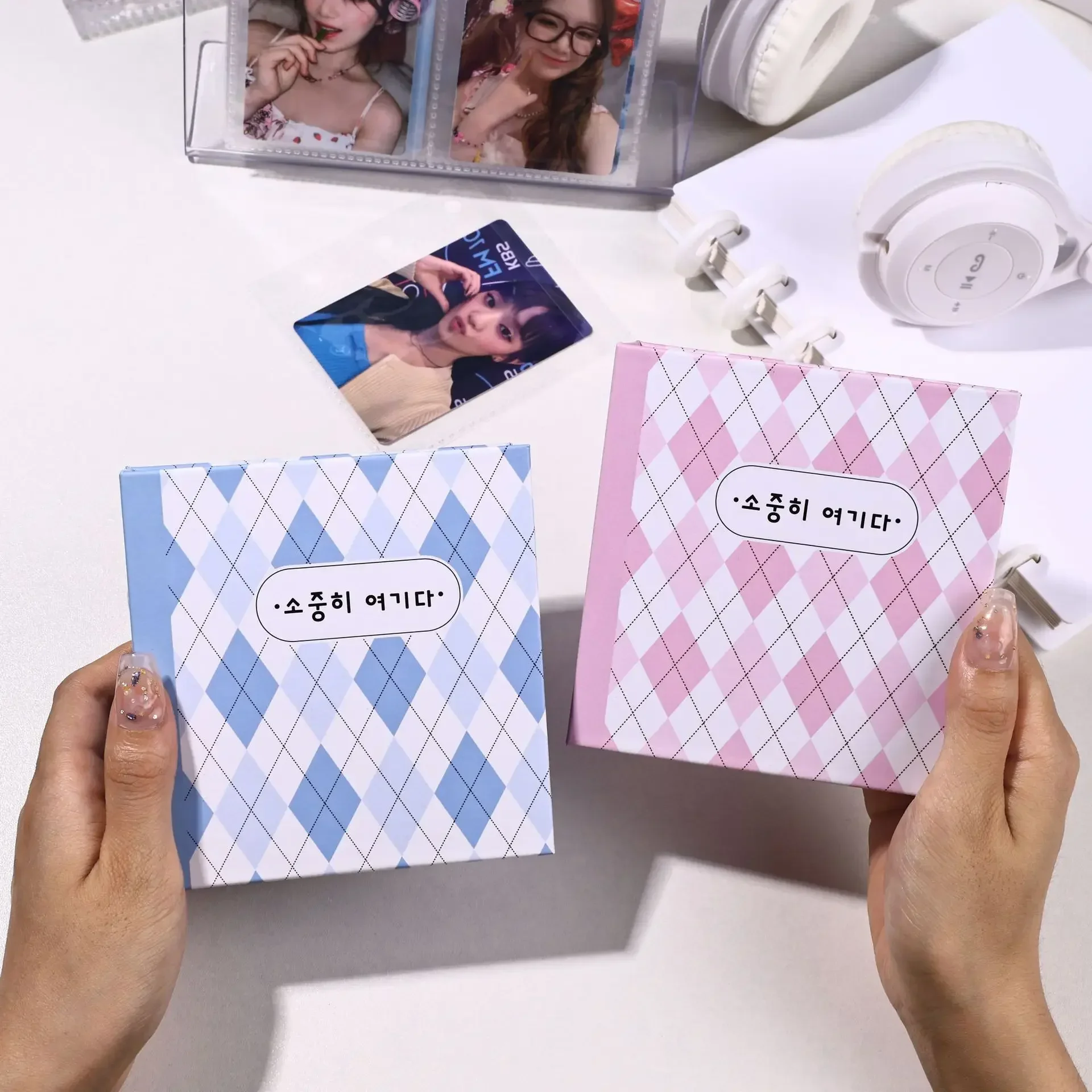 3 Inch Kpop Photocard Holder Binder Collect Book A8 Idol Pictures Storage Book Chasing Stars Photo Card Album School Stationery