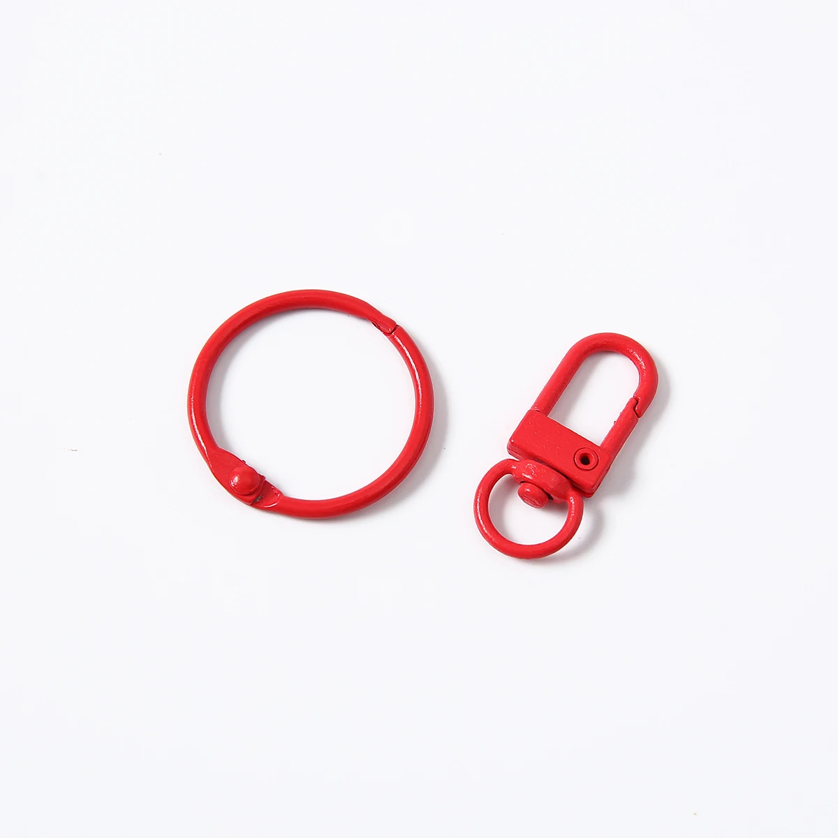 Colorful Round Book Circle Key Ring Buckle  Key Chains For Jewelry Making Finding Accessories DIY  Supplies Wholesale
