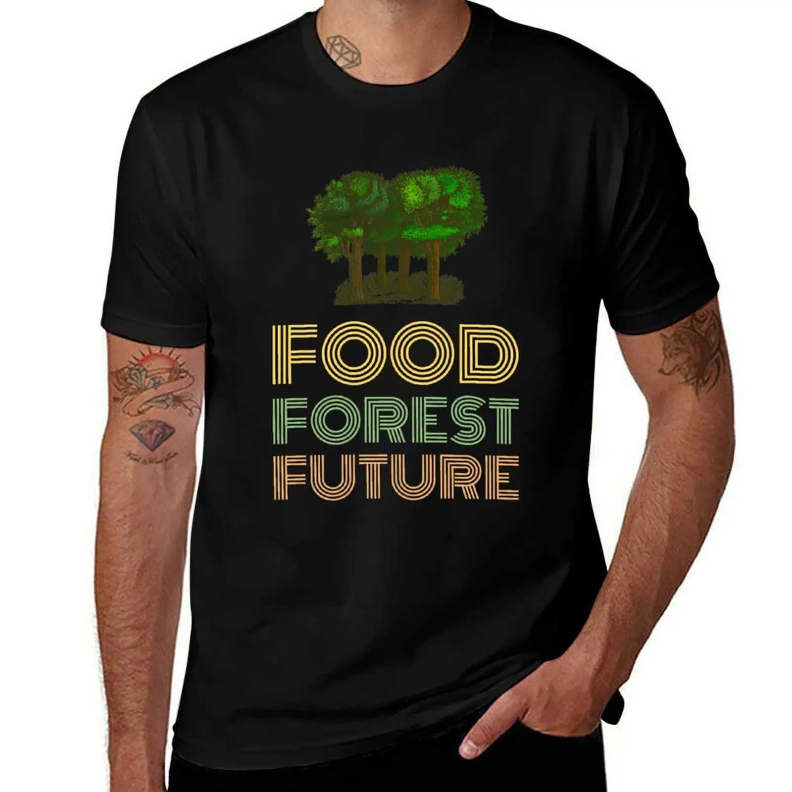 Food Forest Future T-Shirt Plus Size All Match Tee Shirt