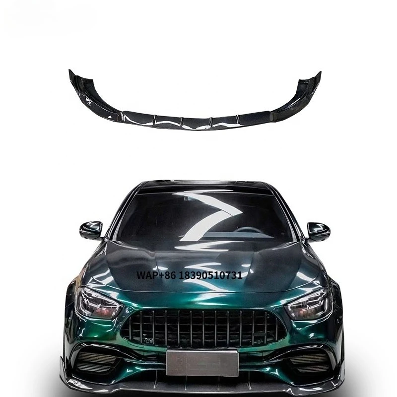 

Передний сплиттер CLY для Mercedes-Benz W213 E-класса (2020+) E63S, карбоновый передний бампер-сплиттер