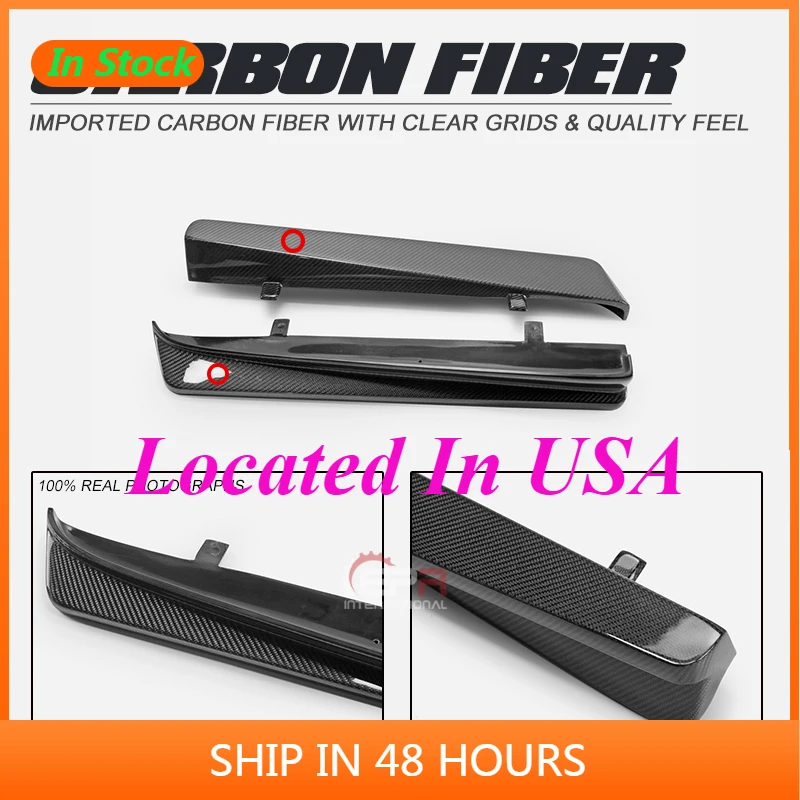 For Nissan R34 Skyline GTT Sedan 4door HSM Type Carbon Fiber Rear Bumper Spats Extension Addon Trim Bodykits