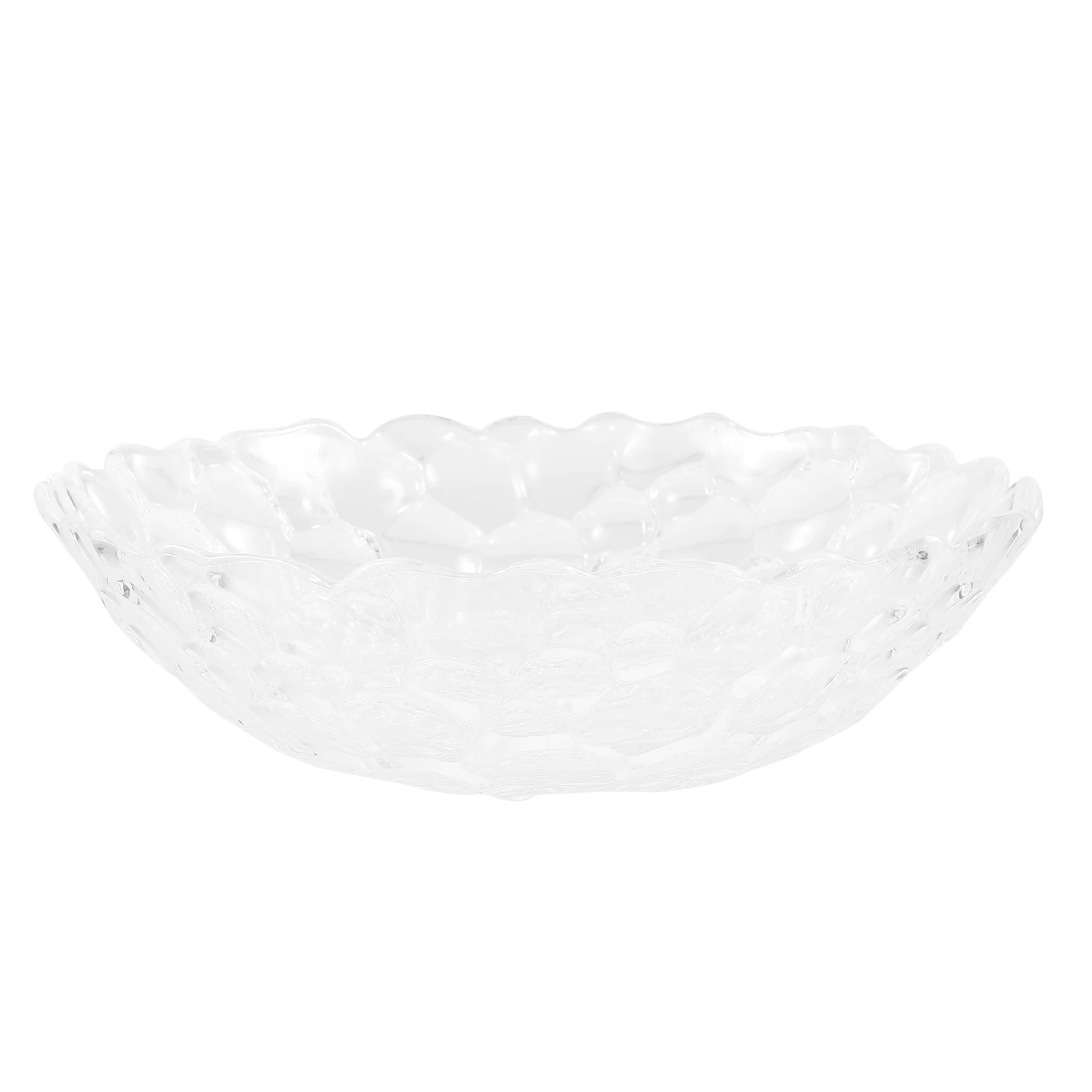 

Fruit Plate Crystal Container Plastic Snack Dish Party Home Use Serve Plate Premium Party Tray Smooth