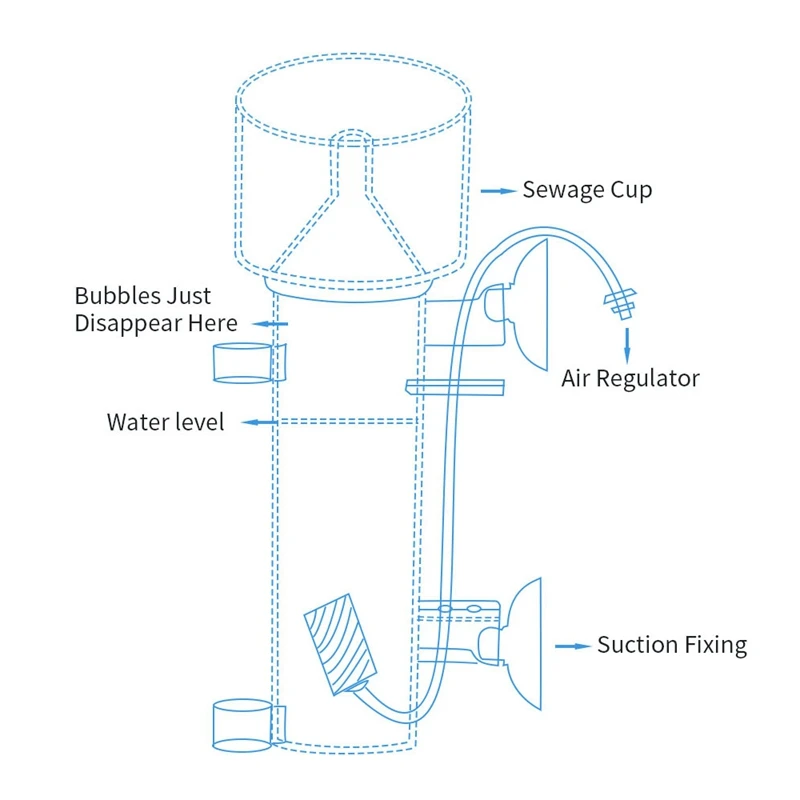 Fish Tank Protein Skimmer Aquarium Protein Skimmer Saltwater Filter Internal Tank Filter For Small Coral Aquariums