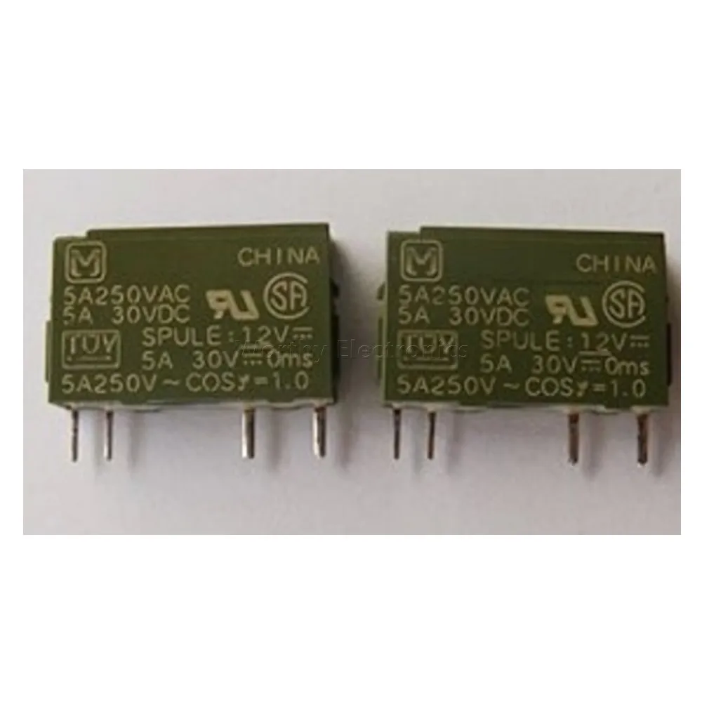 Free shipping  10pcs/lot   PA1a-5V 12V 24V 5A 250VAC APA3319 APA3311 APA3312 4PIN Relay