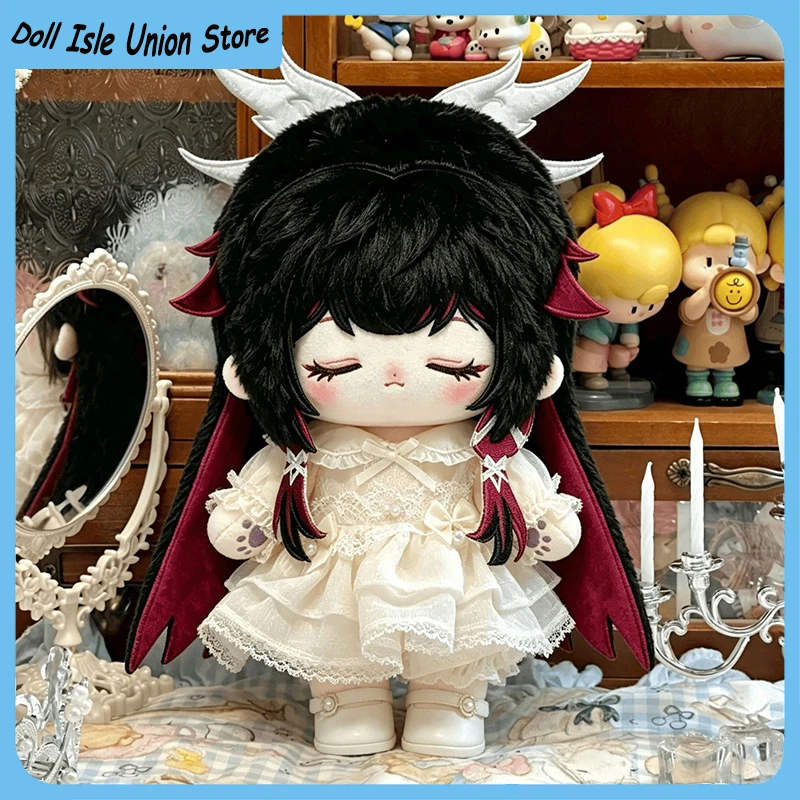 Game Genshin Impact Columbina Hyposelenia Moon Maiden Girl Cotton Doll Change Clothes Plush Body 20cm Anime Toy Present Plushie