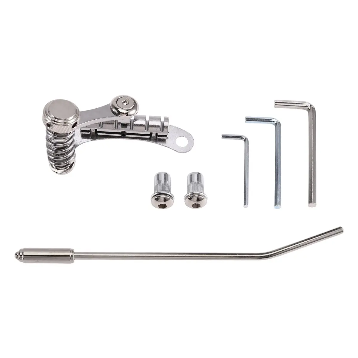 didyou Guitar Vibrato Tailpiece Tremolo System Bridge & Tailpiece for LP SG Electric Guitars for Duesenberg Les Trem II Silver