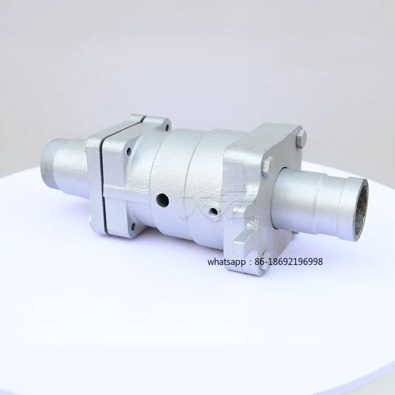 2026 New D Type Hot Water Cold Water Rotary Joint Two-way Thread Flange Rotary Joint Casting Can Be Customized