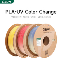 eSUN PLA Filament UV Color Change 3D Printer Filament For Bambu Lab 1.75mm 1KG Photochromic PLA UV  Color Change 3D Filament