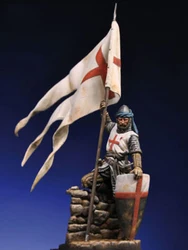 Unassambled 1/32 54mm   ancient stand warrior with base Resin figure miniature model kits Unpainted