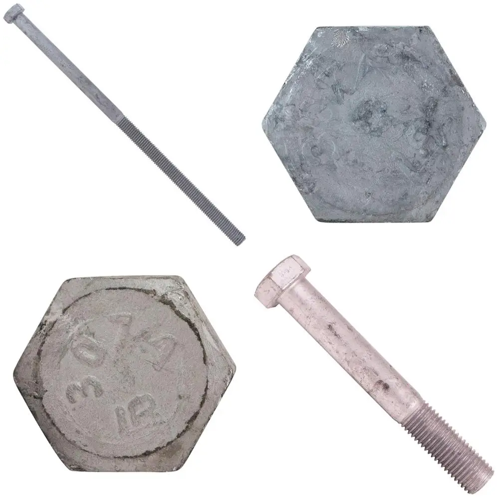 

Болты с шестигранной головкой класса A307 1/2-13 x 11-1/2 с 6 резьбой, 25 шт., оцинкованные, крепежные детали для тяжелых условий эксплуатации