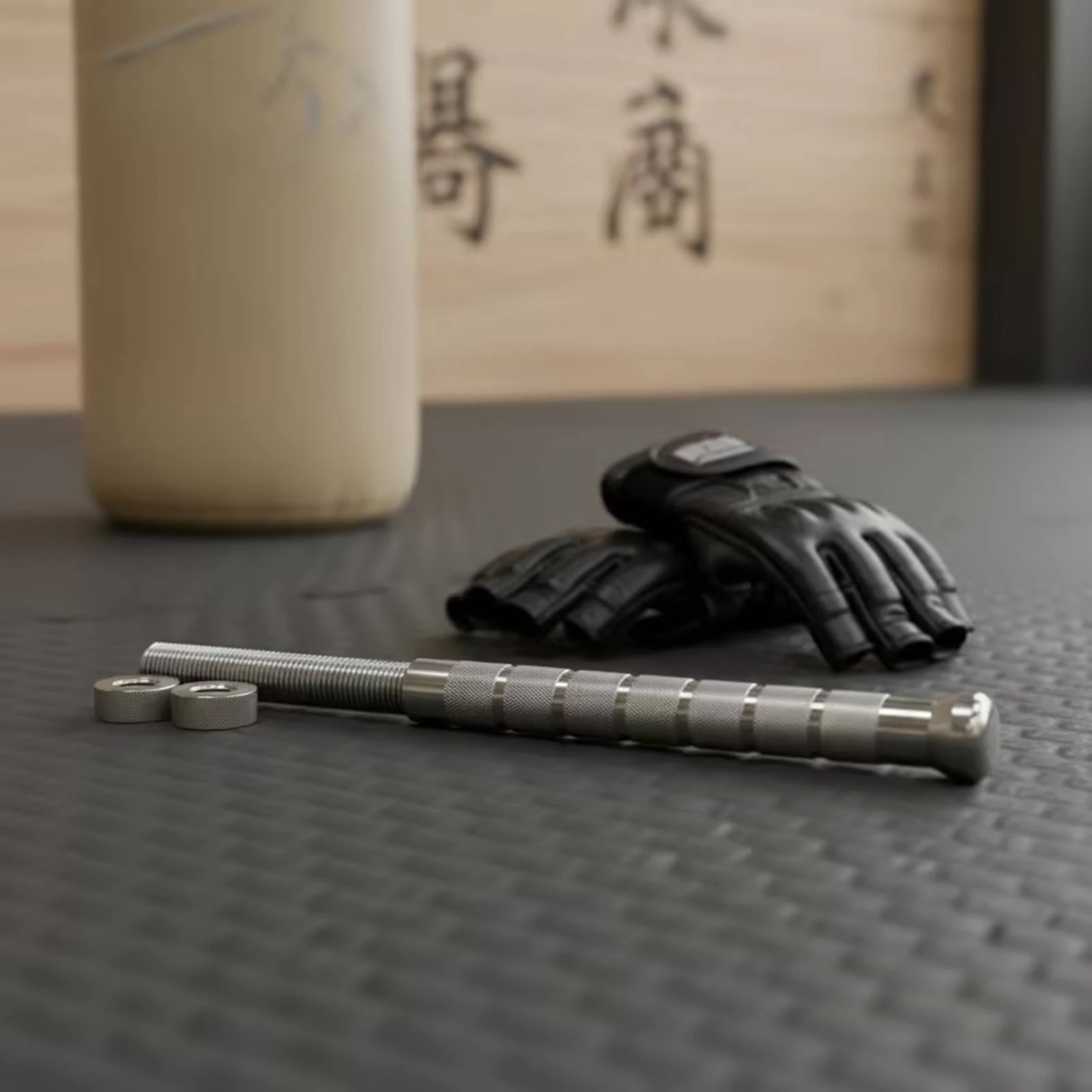 Adjustable Barbell Rod Stainless Steel Barbell with Knurled Grip Non-Slip Loadable Dumbbell Bar for Lifters, Athletes, Strength