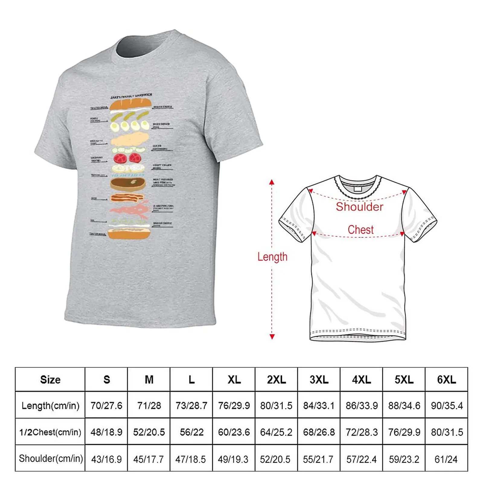 Jake's Perfect Time Sandwitch T-Shirt plus size tops customizeds mens t shirts pack