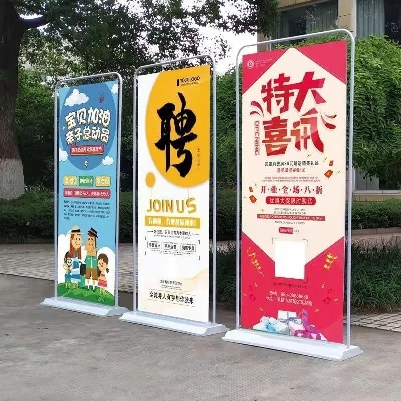 custom. [No Design Fee] Door-shaped Display Stand 80x180 Advertising Display Board Roll-up Design Stand Floor-standing Custom Po