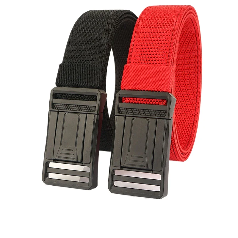 2024 New Tactical Belt Military Fans Outdoor Training Sports Casual Elastic Nylon Woven Belt for Men