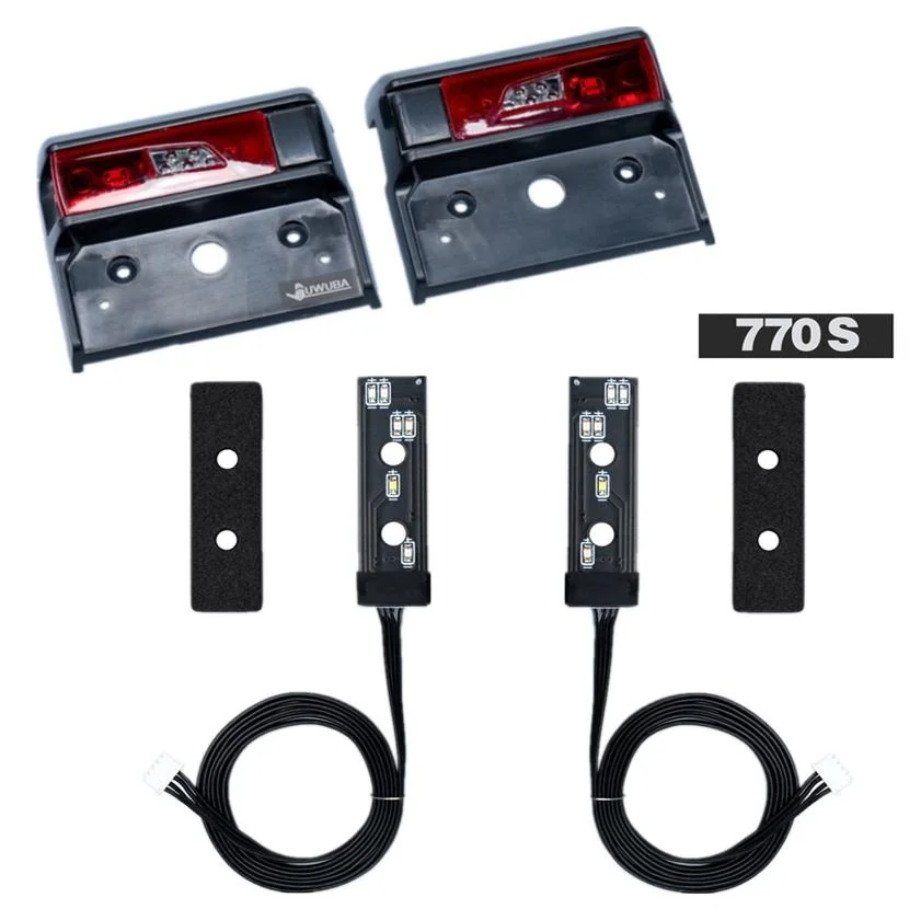 

770s Задние фонари R470 R620 Новое обновление украшения для 1/14 Tamiya RC LESU Scania Игрушечная модель DIY Модифицированные детали самосвала