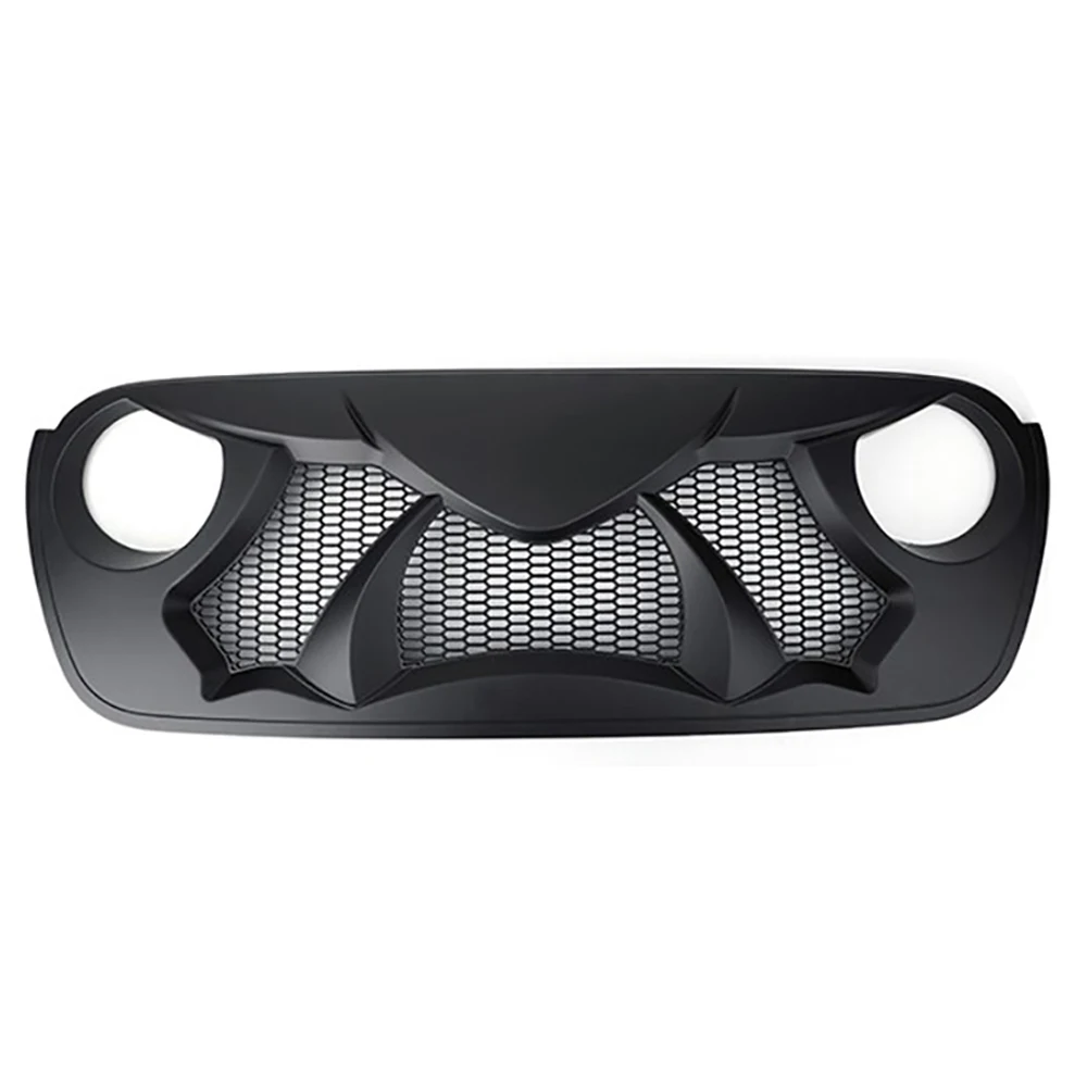 For Jeep Wrangler JL Gladiator JT 2018-2023 ABS Offroad 4x4 Car Accessories Spedking Front Bumper Mesh Grille Racing Grills Fit