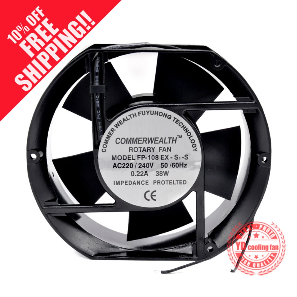 

NEW COMMONWEALTH AC220V 17251 AC S Axial FP-108EX Oval cooling fan