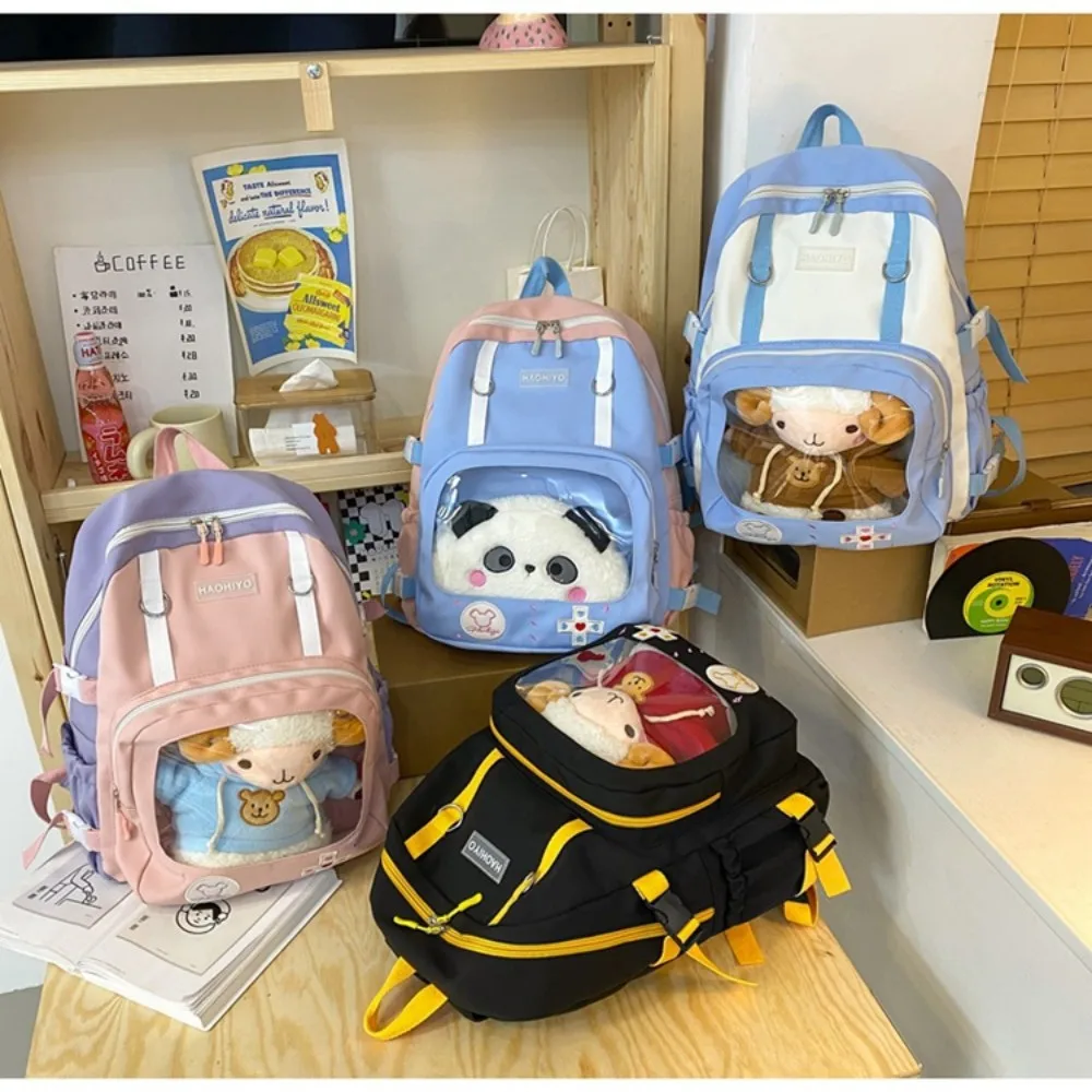 2023 New Candy Color College Girls Pain Bag Unisex Backpack New Leisure Large Capacity Student Book Bag BG134