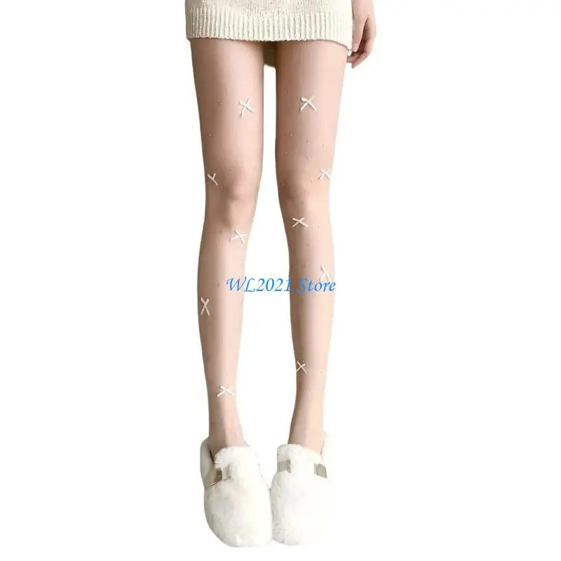 

G5GC High Waist Pantyhose Sheer Tights Pantyhose Sparkly Thigh High Stockings Women