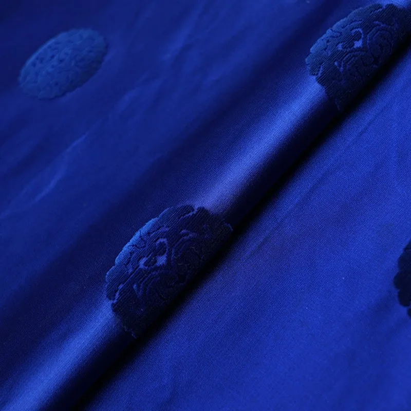 Handmade Zhangzhou satin jacquard fabric polyester fiber traditional pattern Chinese clothing and cheongsam