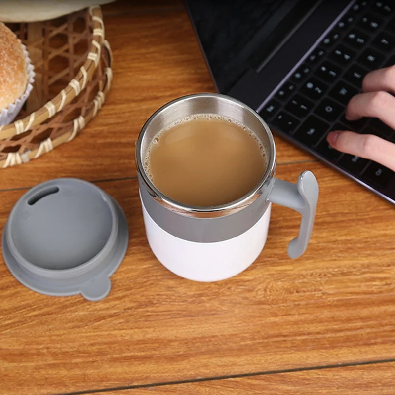 Автоматическая самоперемешивающаяся кружка без батареи, кружка для смешивания кофе, молока, умная регулировка температуры, чашка для сока, посуда для напитков в подарок