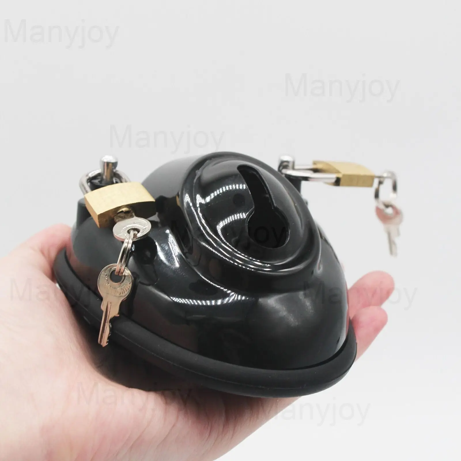 Manyjoy-قفص العفة للبالغين ، جهاز ضبط النفس بالكامل ، وعاء بلاستيكي ، غطاء القضيب الأسود الشفاف ، الأكمام ، BDSM ، لعبة الجنس ، عبودية