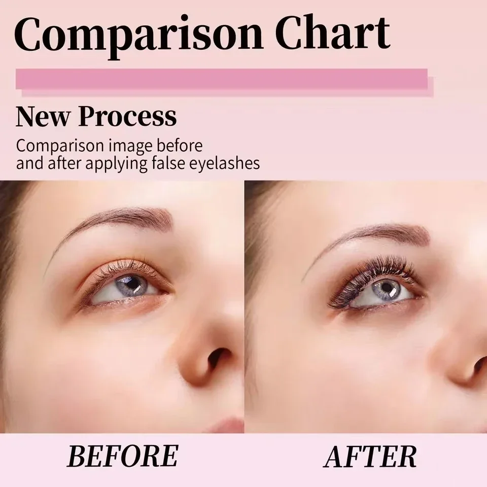 DIY Clusters Lash Kit Full Set 8-16mm Mix Bond&Seal Tweezers Lash for Self Application Makeup Individual Eyelash Extensions